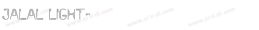 Jalal Light字体转换